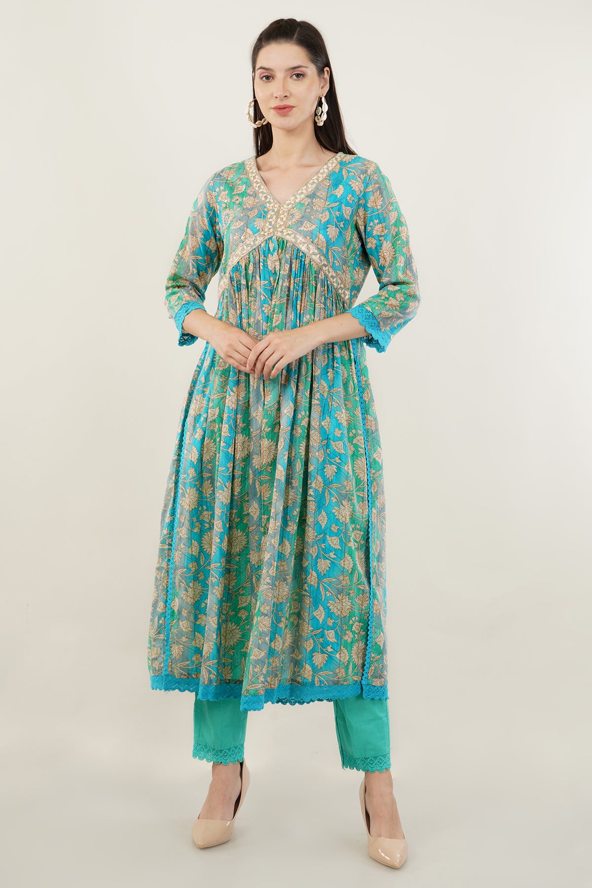 Alia cut Cotton Suit