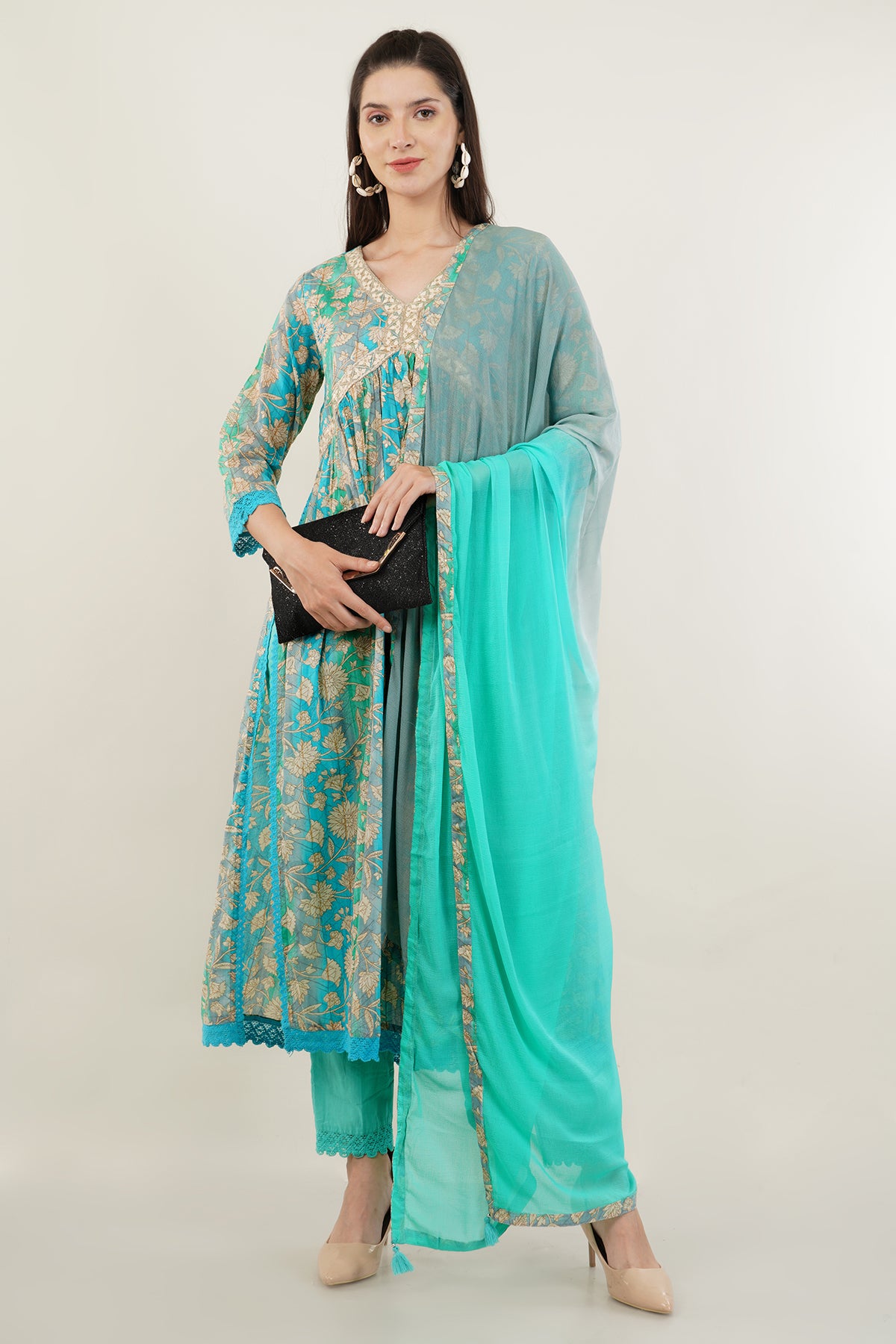 Alia cut Cotton Suit